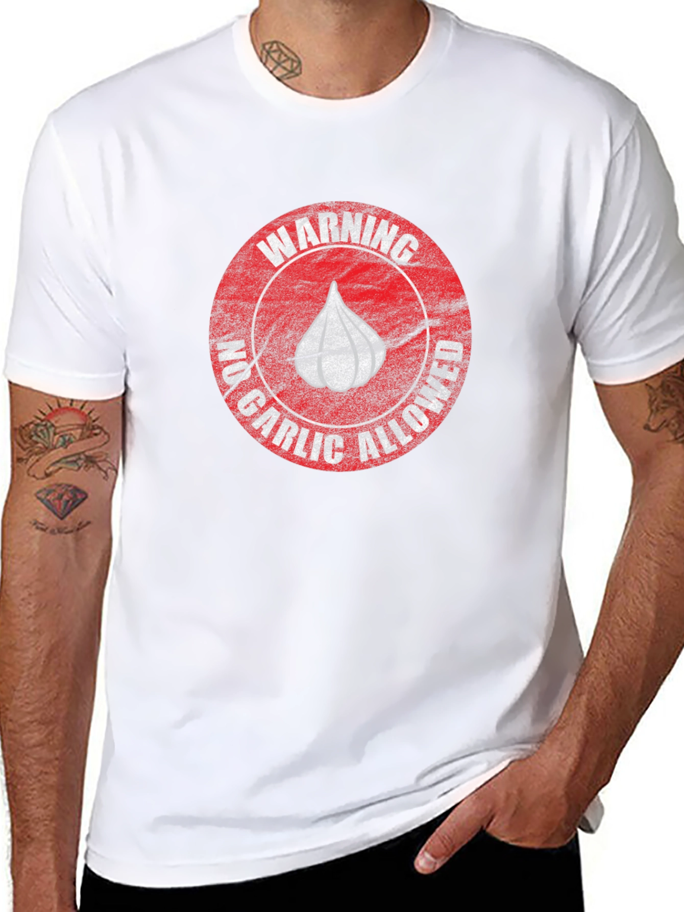 Camiseta Negra - Advertencia: No Ajo