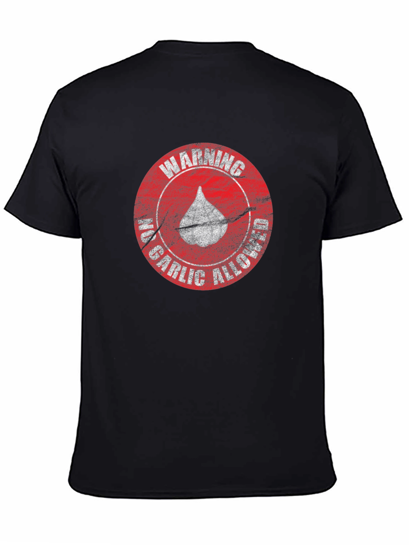 Camiseta Negra - Advertencia: No Ajo