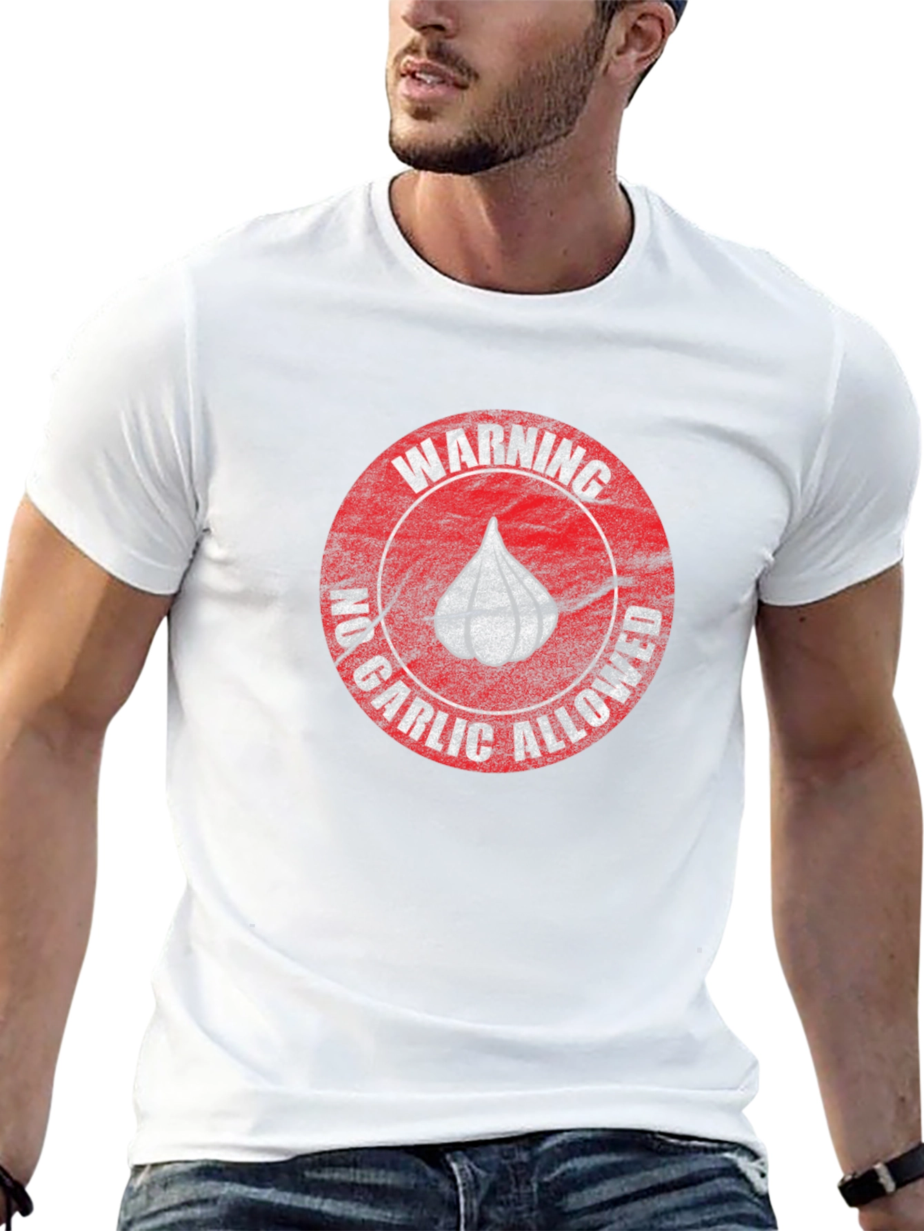 Camiseta Negra - Advertencia: No Ajo