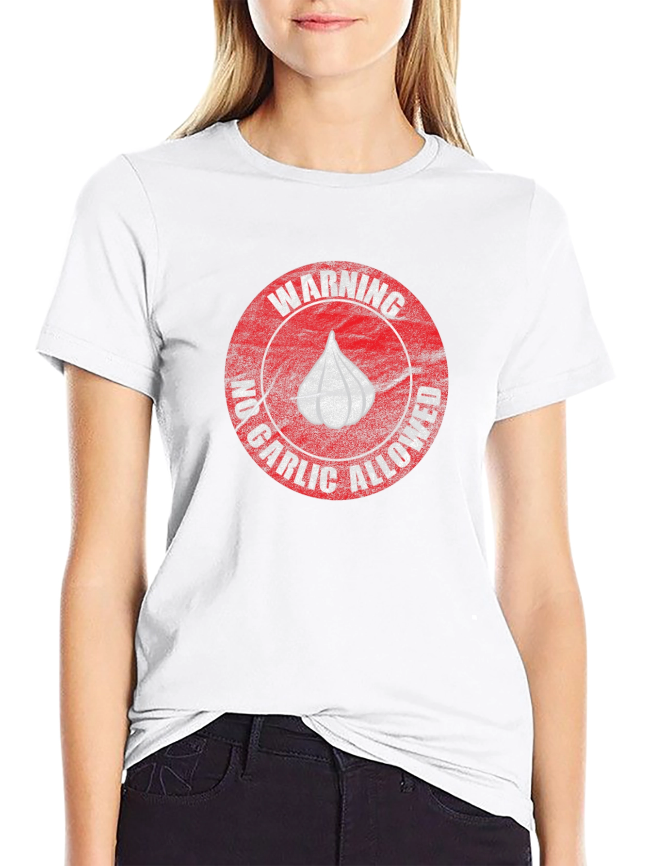 Camiseta Negra - Advertencia: No Ajo