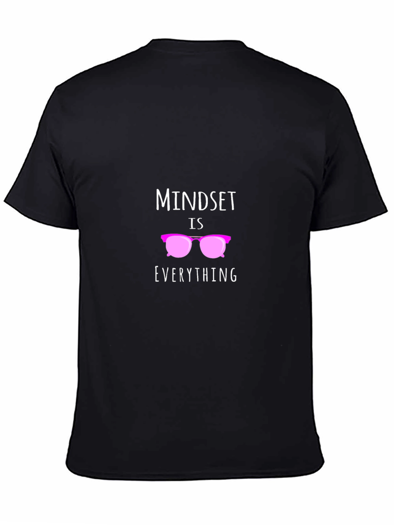 Camiseta Negra con Diseño Motivacional Mindset is Everything
