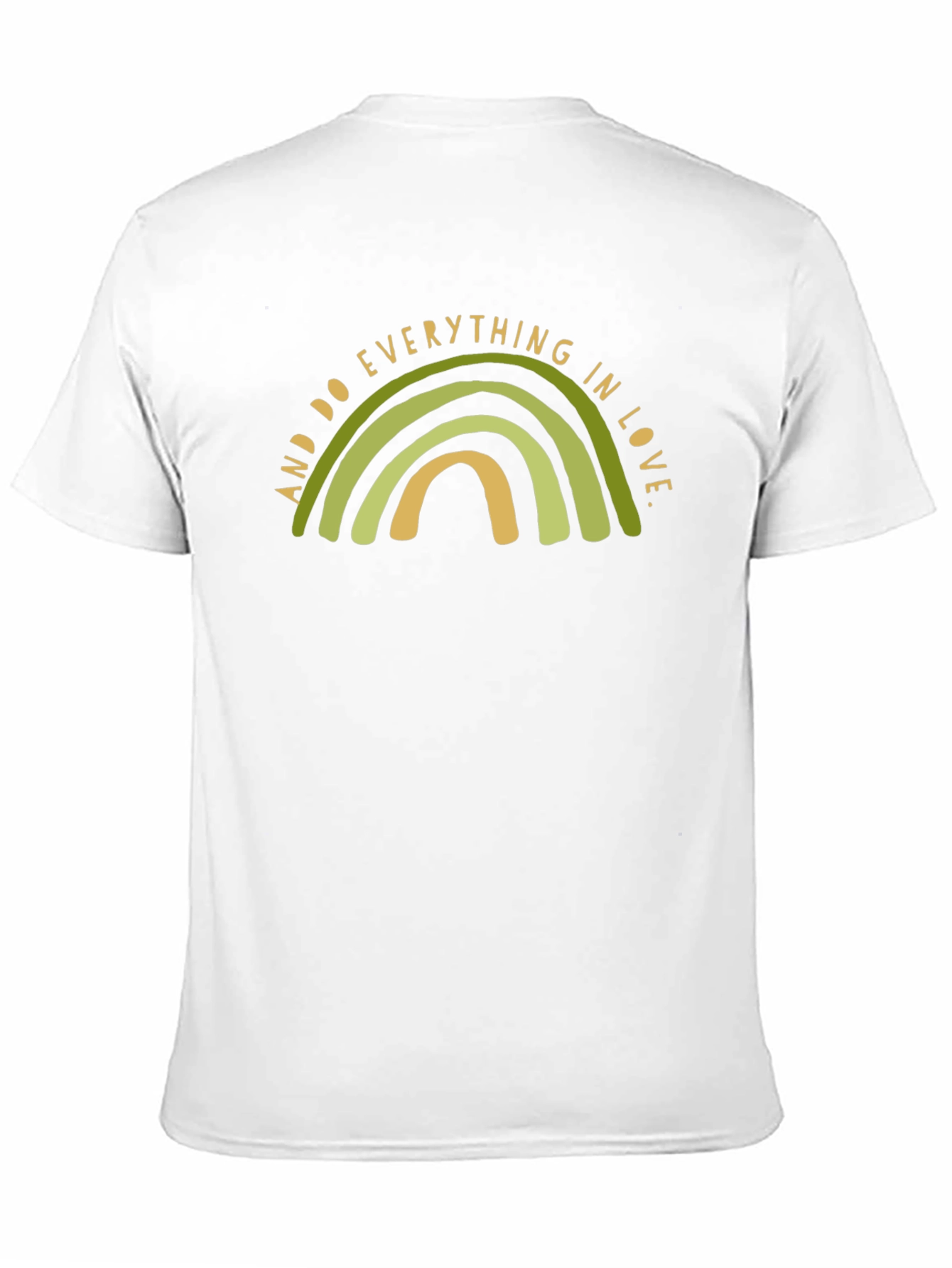 Camiseta Negra con Diseño de Arco Iris Amor