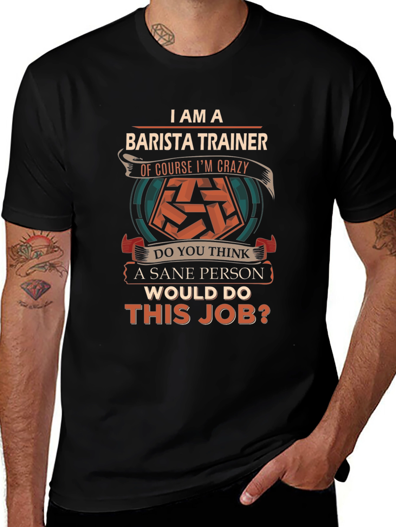 Camiseta Barista Trainer - Diseño Divertido
