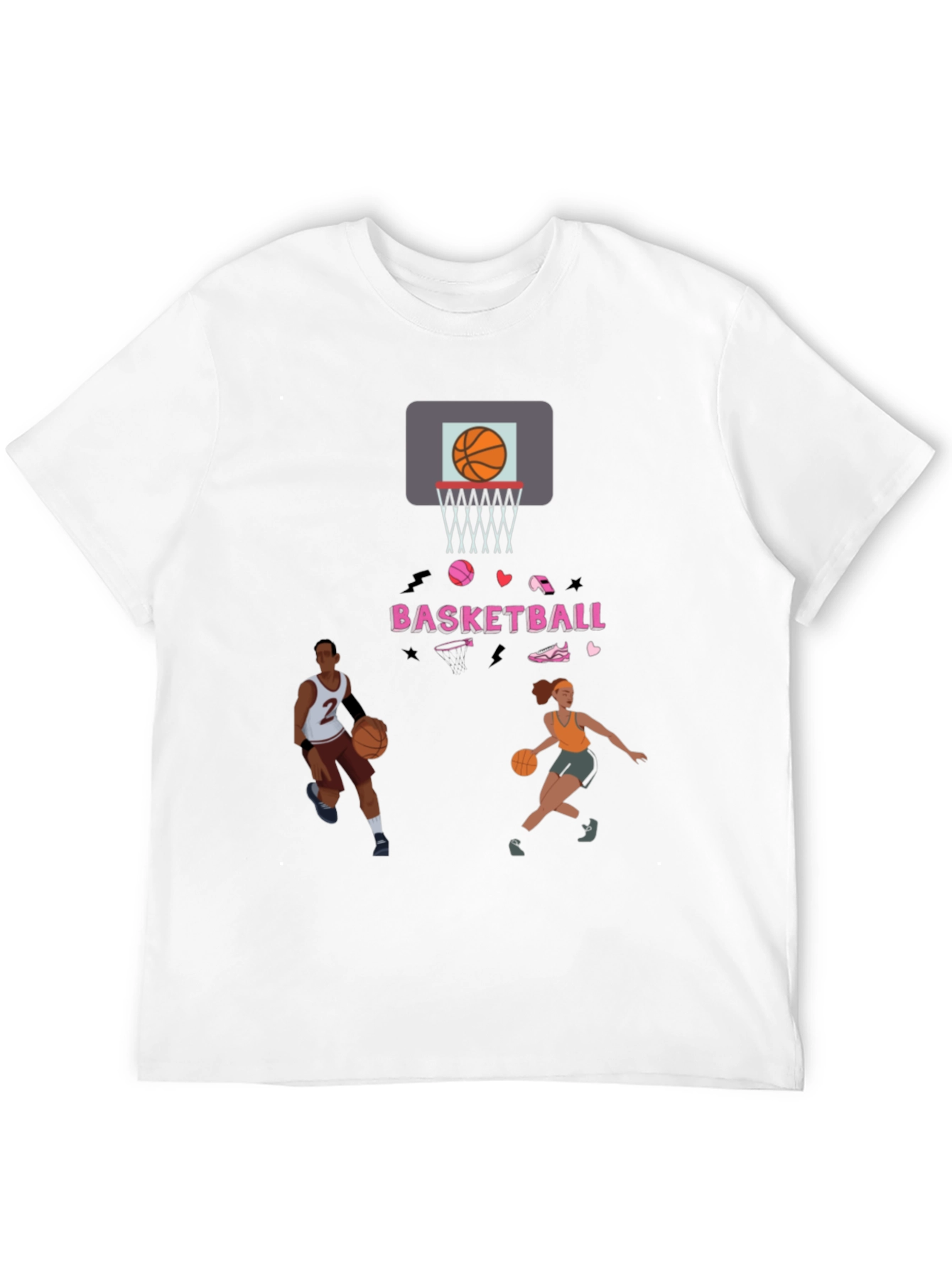 Camiseta de baloncesto con estampado divertido
