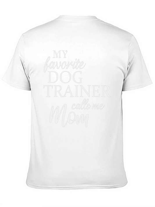 Camiseta Negra Mi Entrenador de Perros Favorito