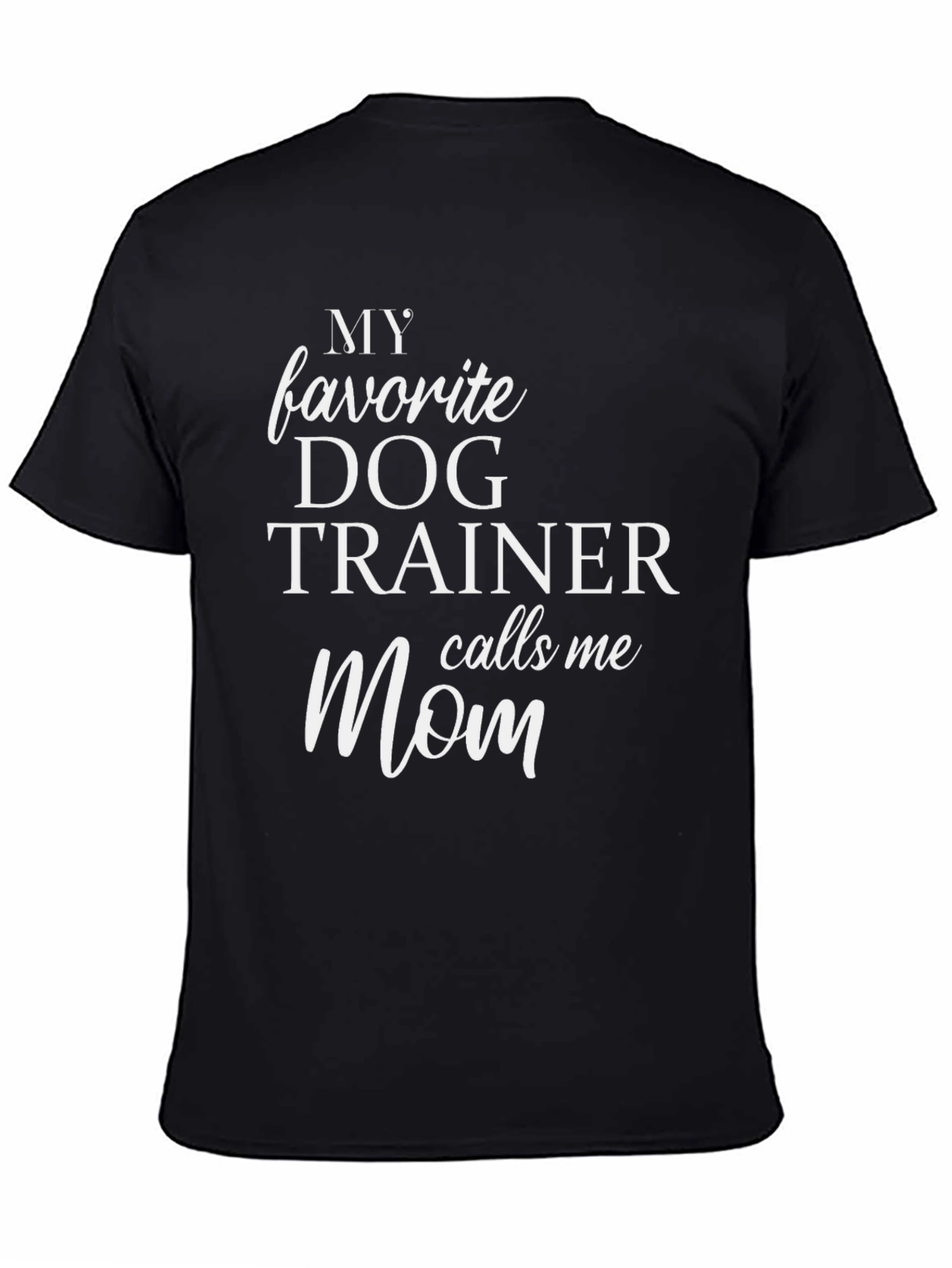 Camiseta Negra Mi Entrenador de Perros Favorito