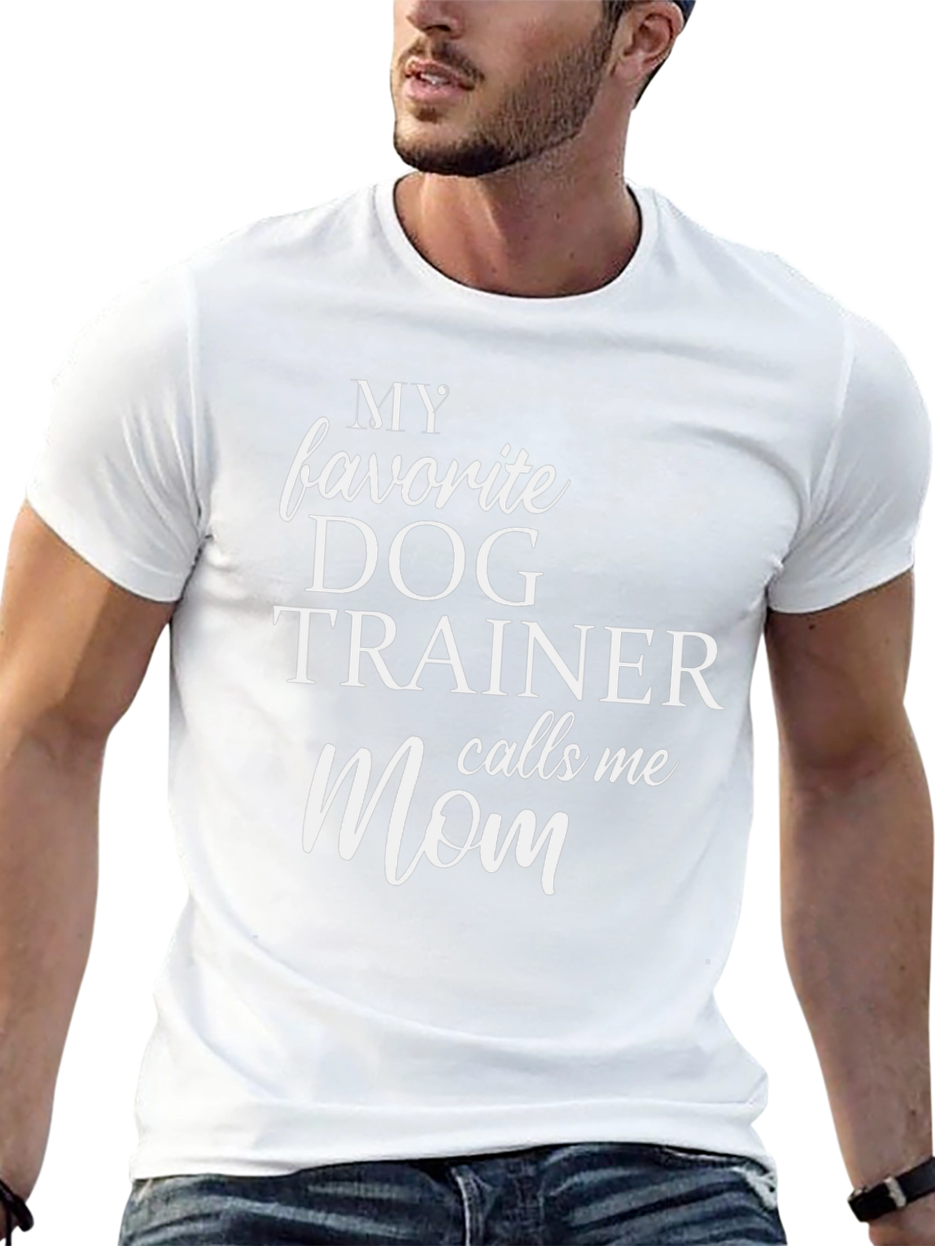 Camiseta Negra Mi Entrenador de Perros Favorito