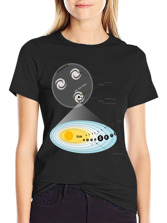 Camiseta Universo y Sistema Solar