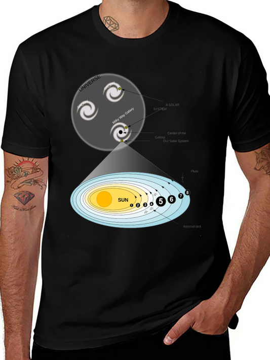 Camiseta Universo y Sistema Solar