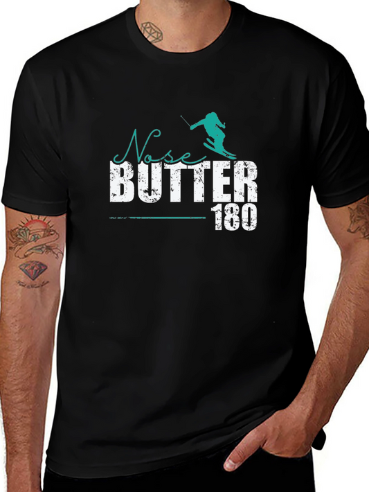 Camiseta Negra Ski Nose Butter 180