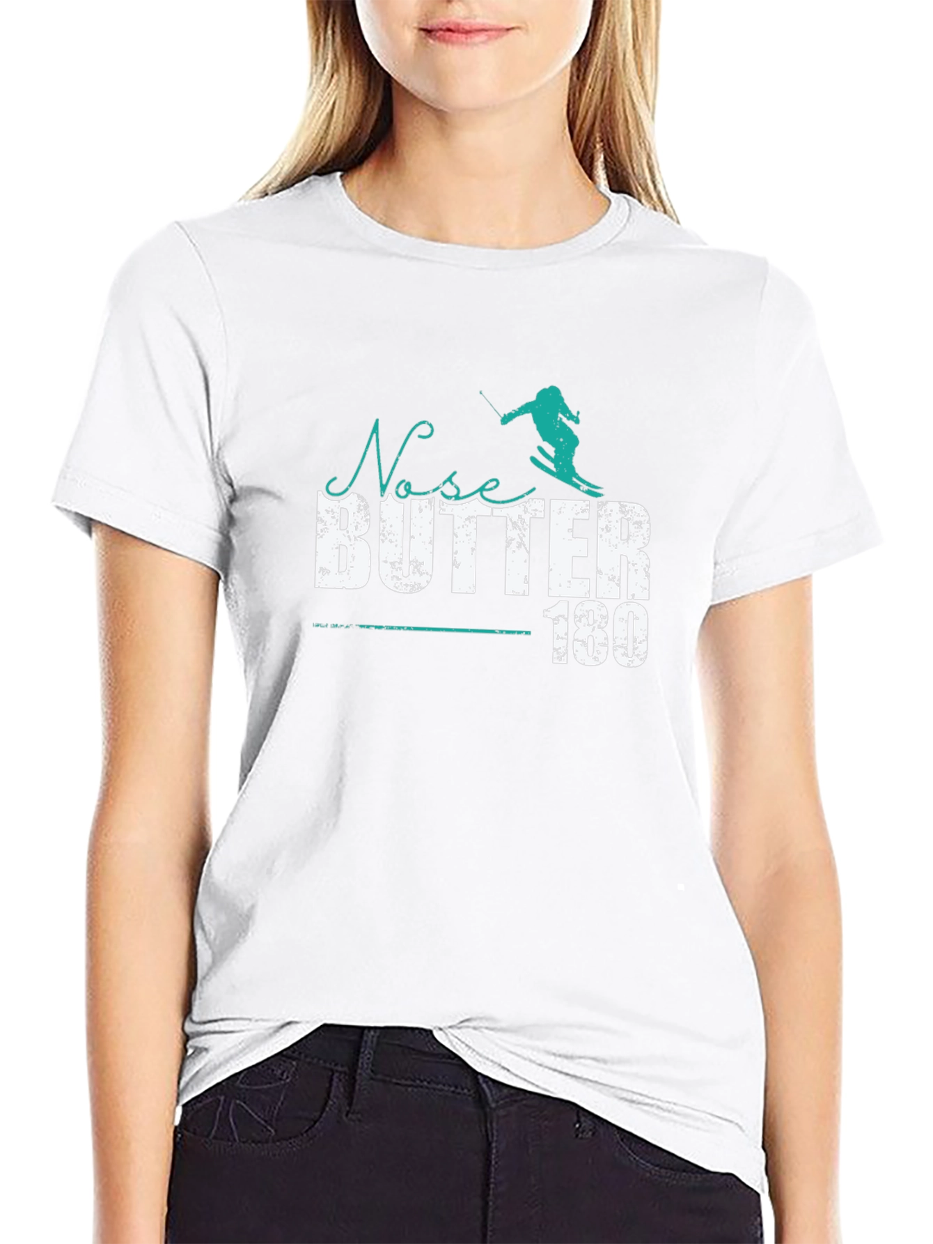 Camiseta Negra Ski Nose Butter 180