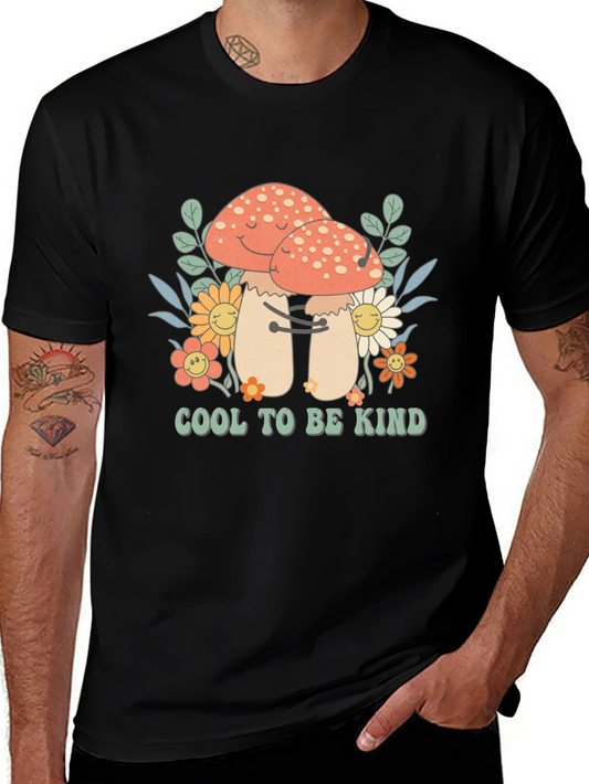 Camiseta Negra: Setas Amistosas
