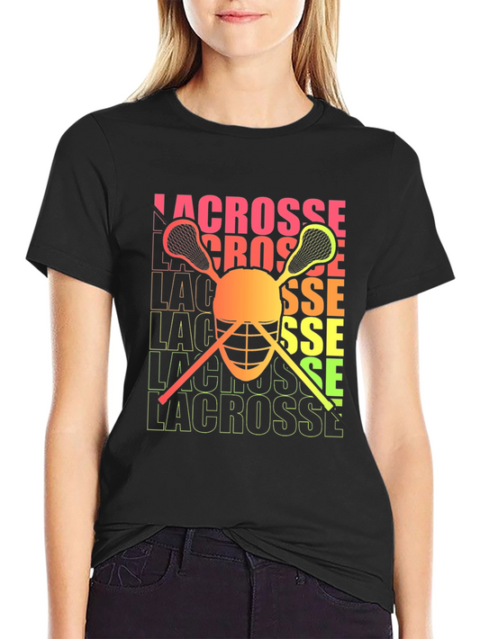 Camiseta Lacrosse Vintage Estilo Retro