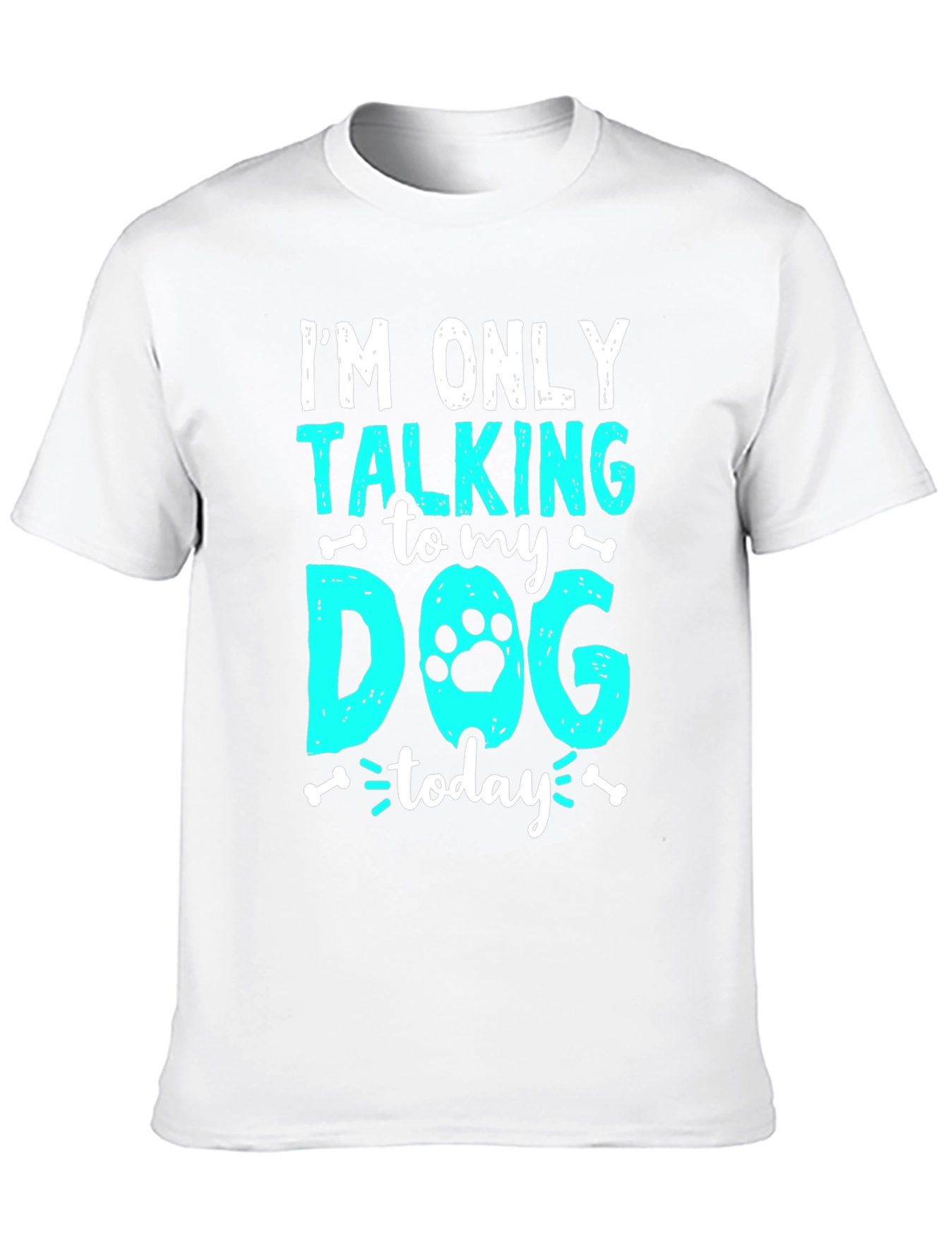 Camiseta Negra: Solo Hablo con Mi Perro Hoy