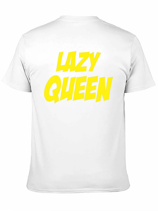 Camiseta Negra Lazy Queen para Hombre