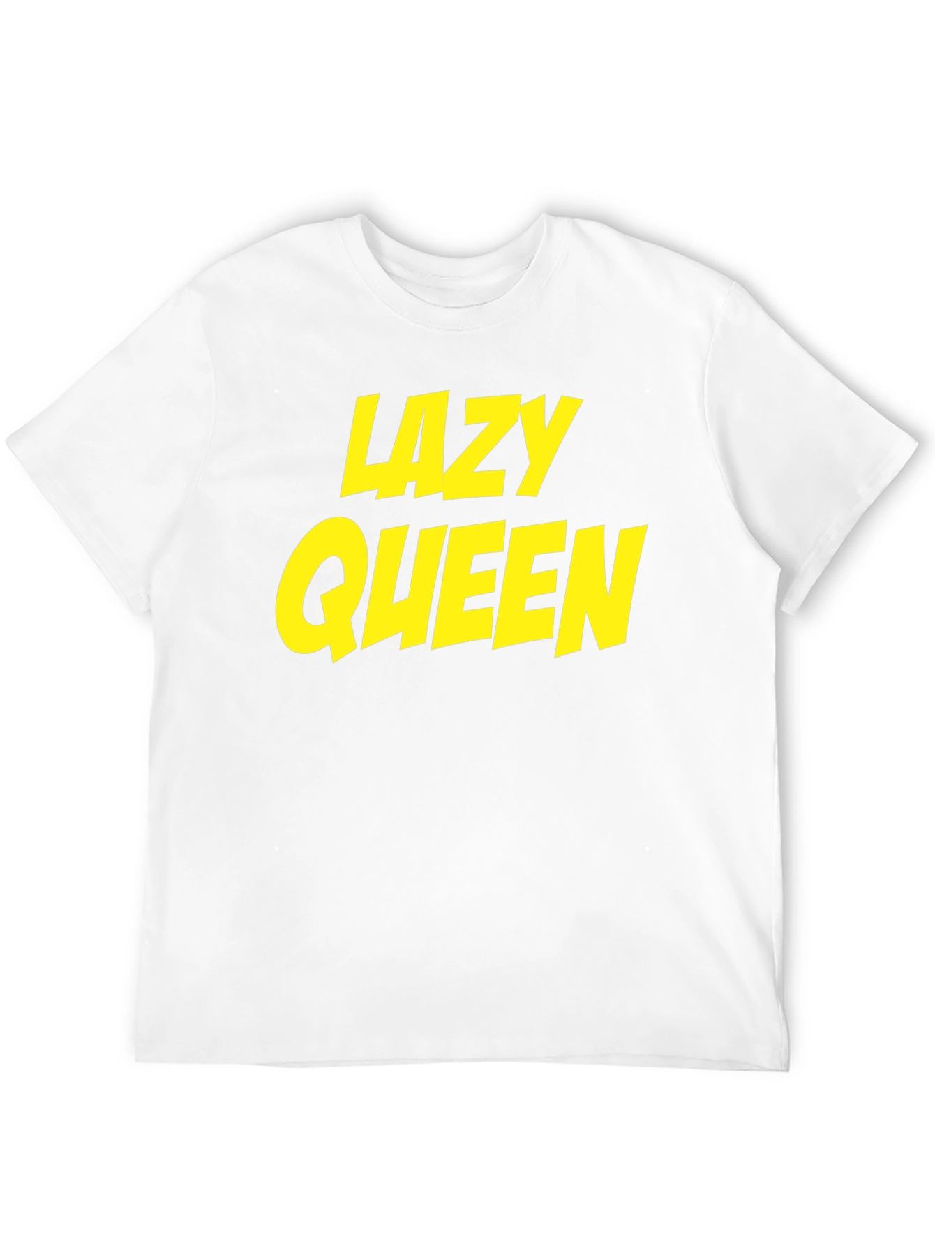 Camiseta Negra Lazy Queen para Hombre