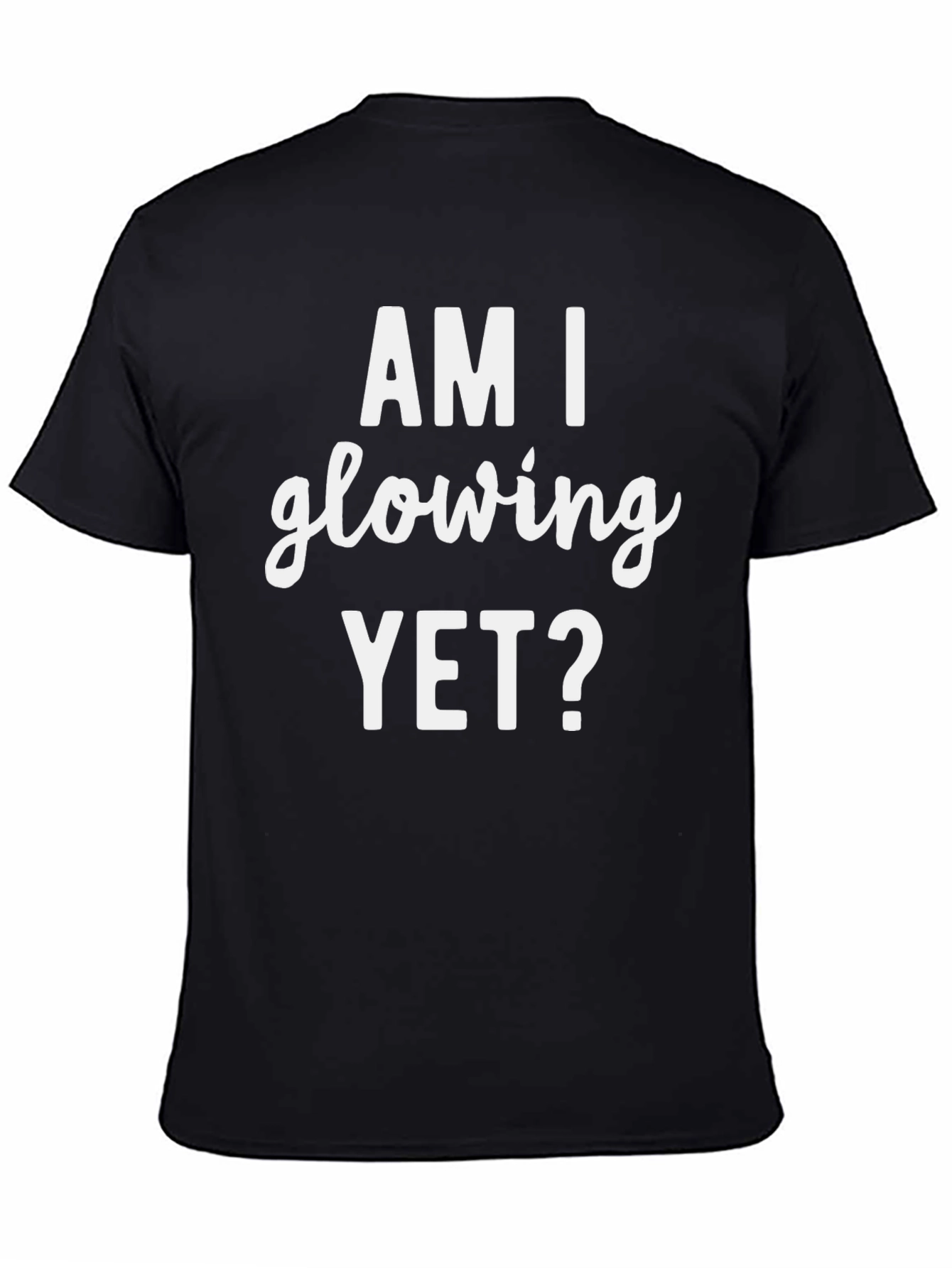 Camiseta Negra Hombre ¿Ya Estoy Brillando?