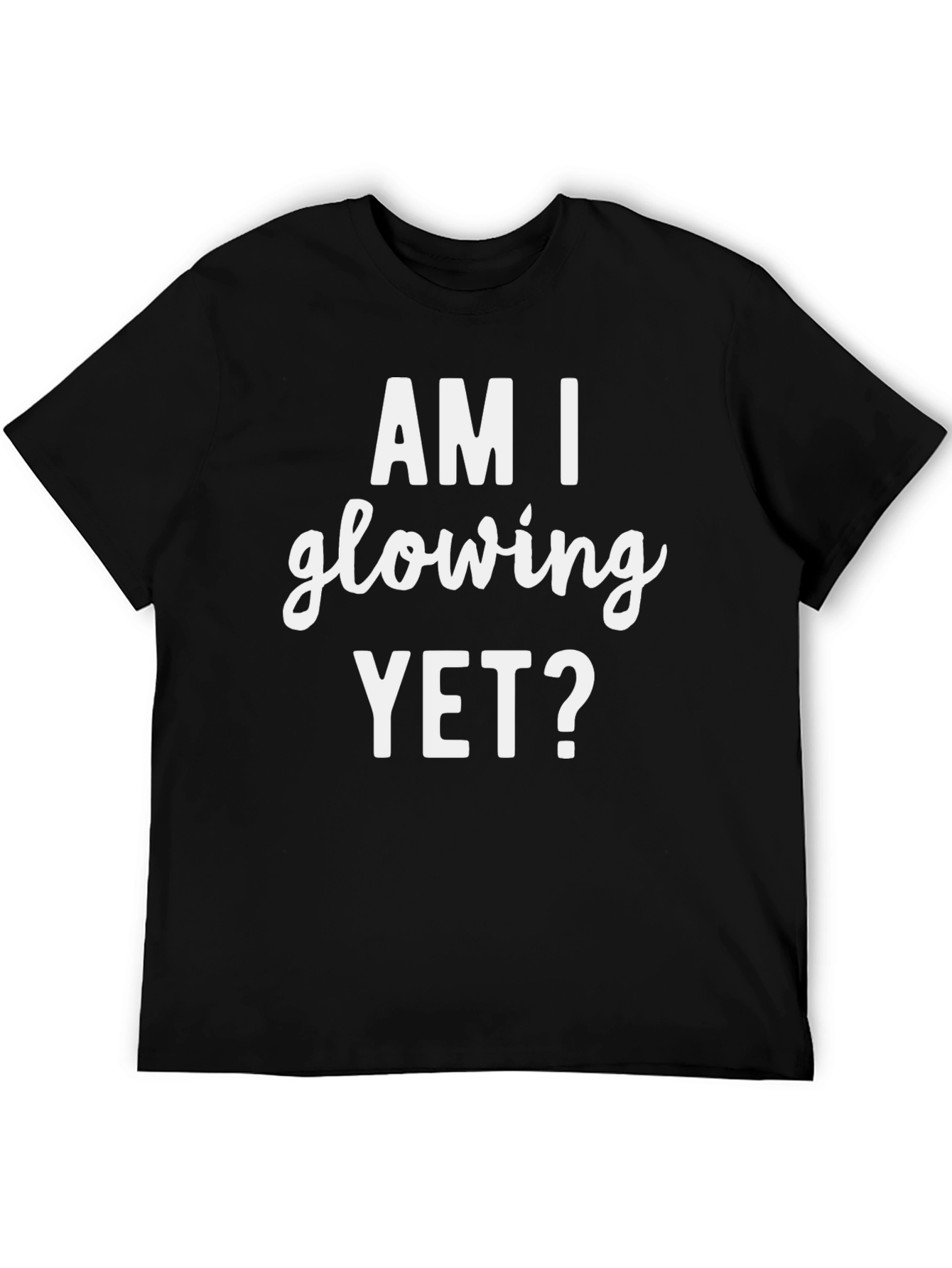 Camiseta Negra Hombre ¿Ya Estoy Brillando?