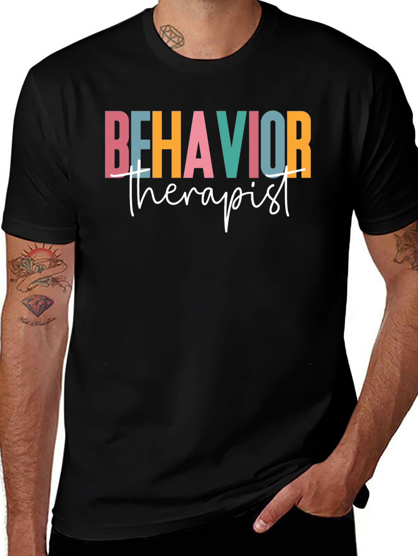 Camiseta Negra Behavior Therapist