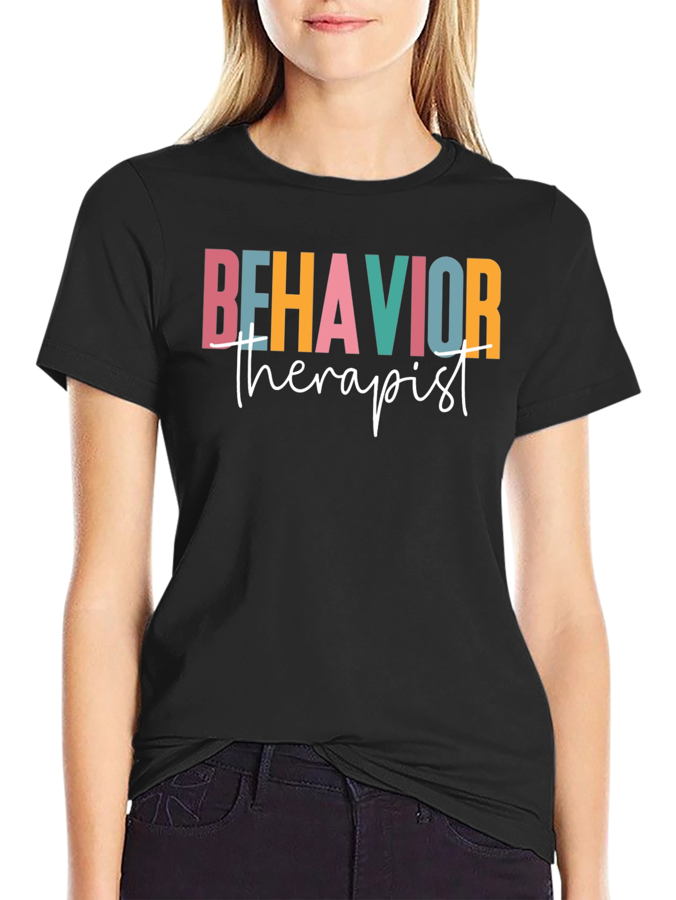 Camiseta Negra Behavior Therapist