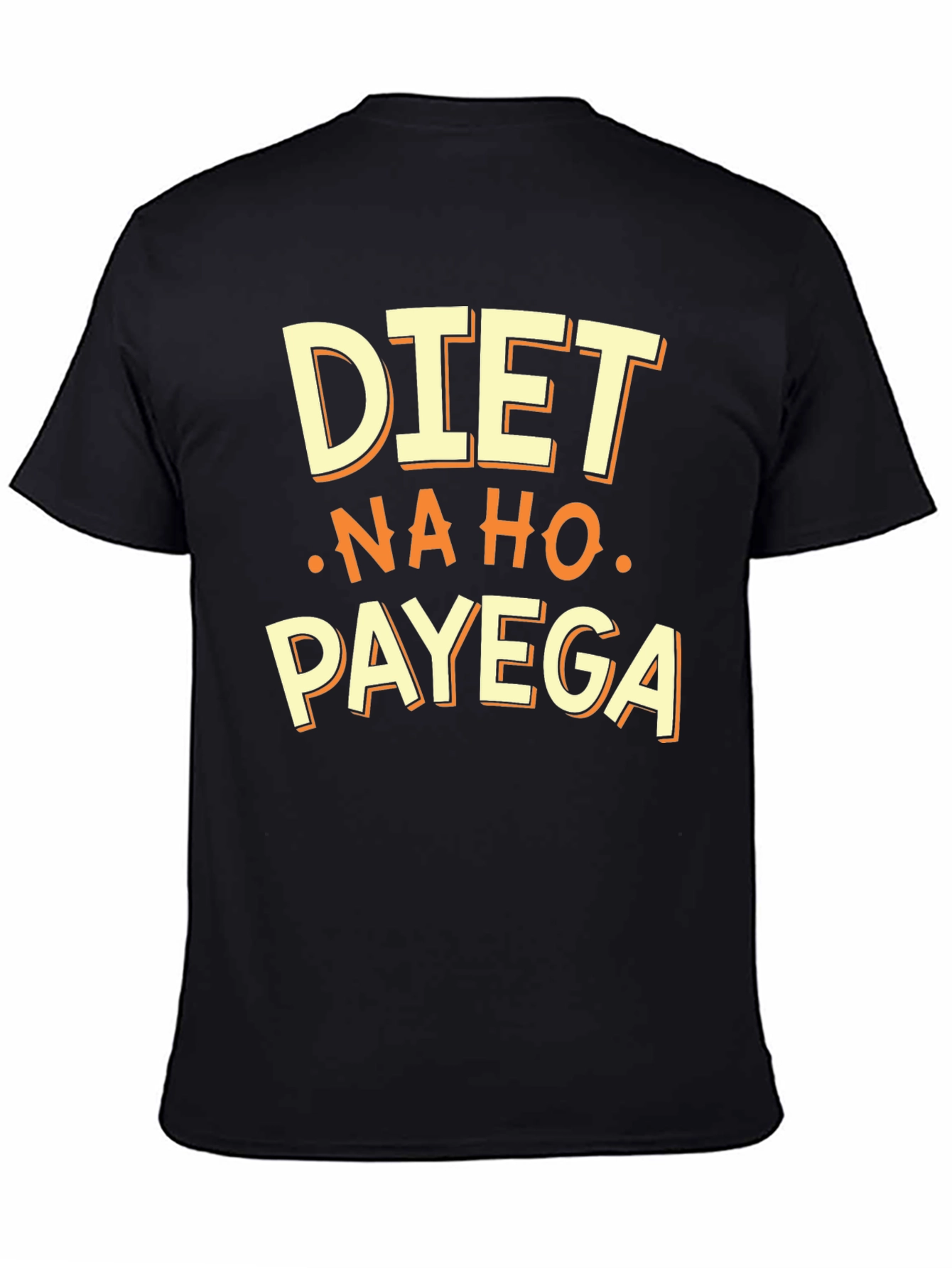 Camiseta Negra: DIET - NA HO - PAYEGA