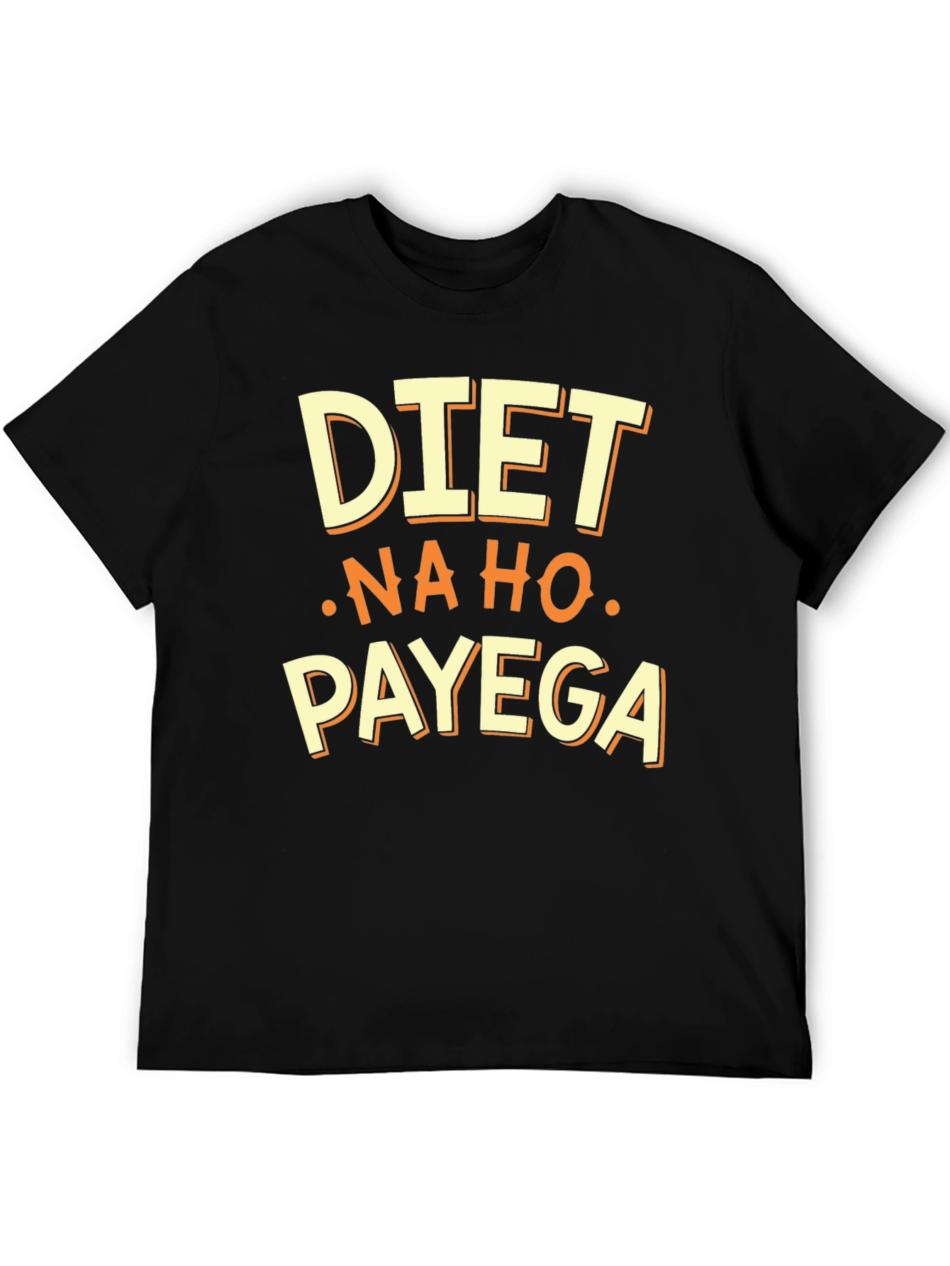 Camiseta Negra: DIET - NA HO - PAYEGA