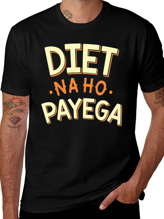 Camiseta Negra: DIET - NA HO - PAYEGA