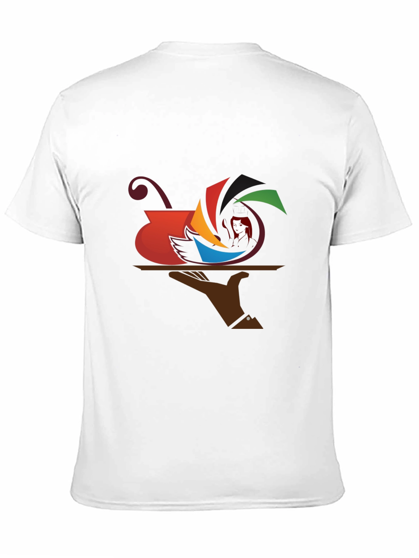 Camiseta Negra con Diseño Abstracto de Arte Moderno