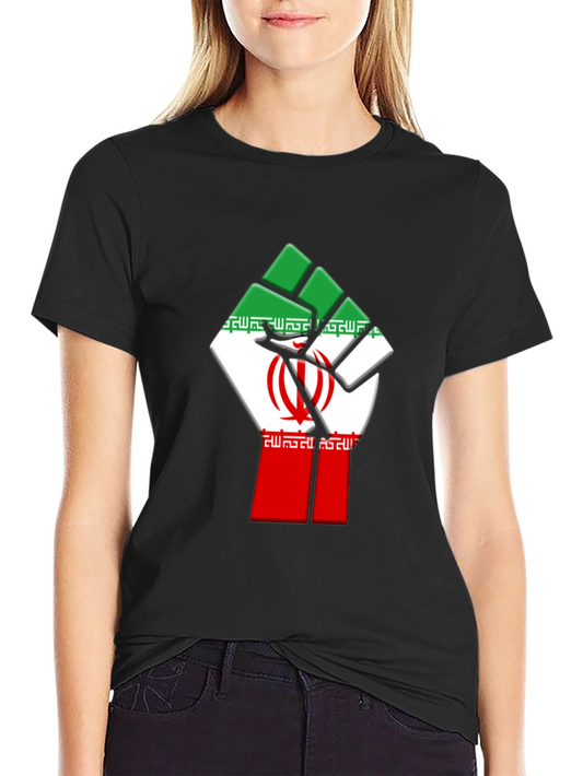 Camiseta Negra Puño Irán Libertad