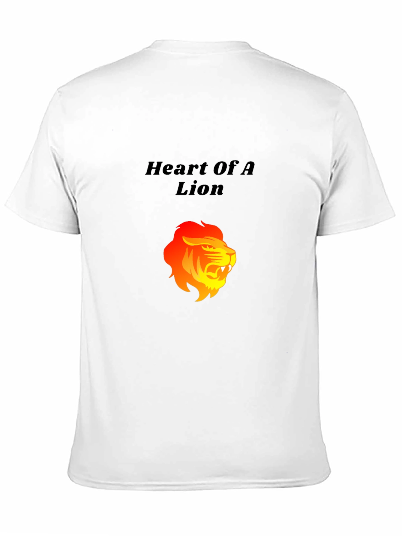 Camiseta Negra: Corazón de León
