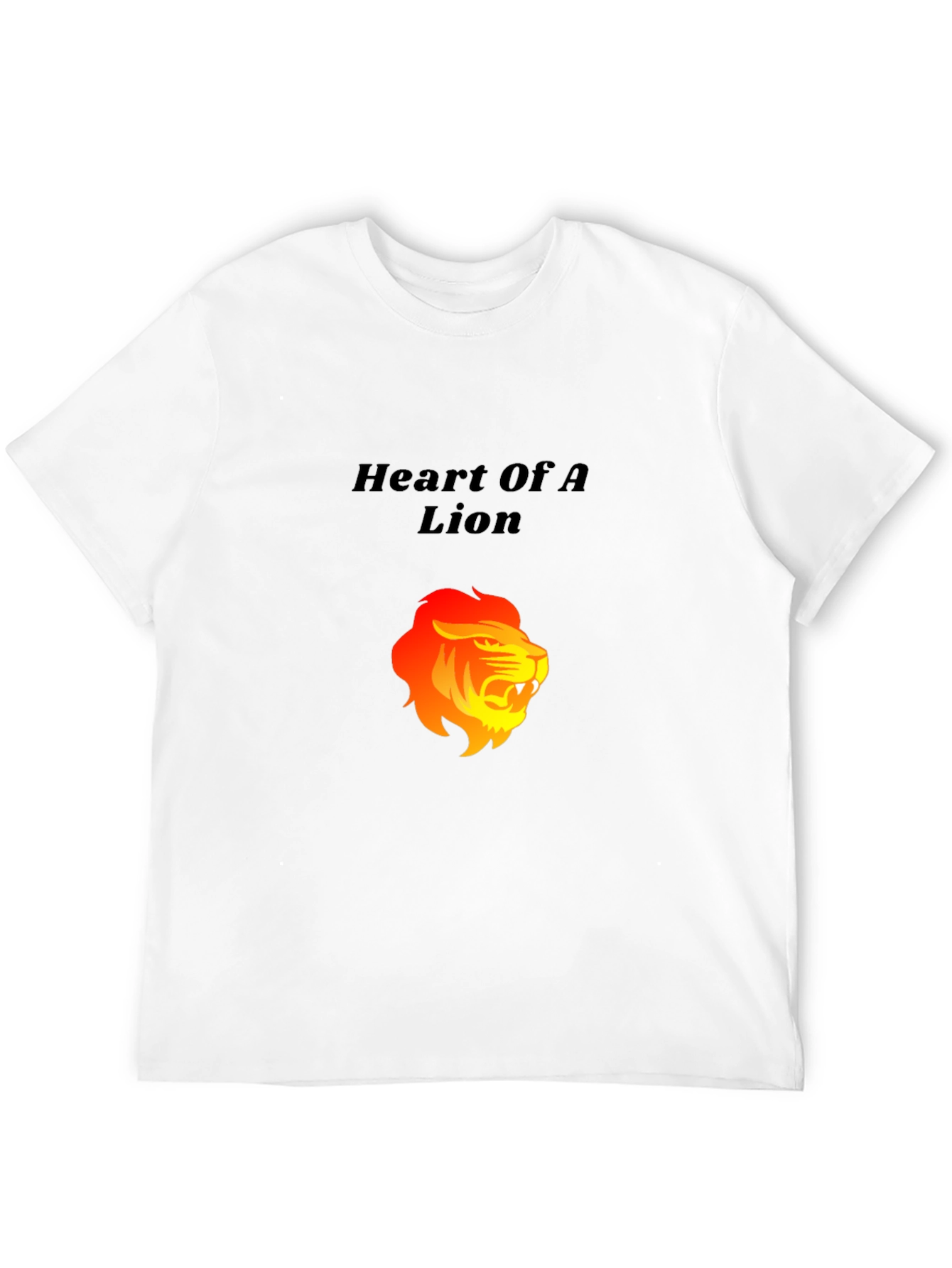 Camiseta Negra: Corazón de León