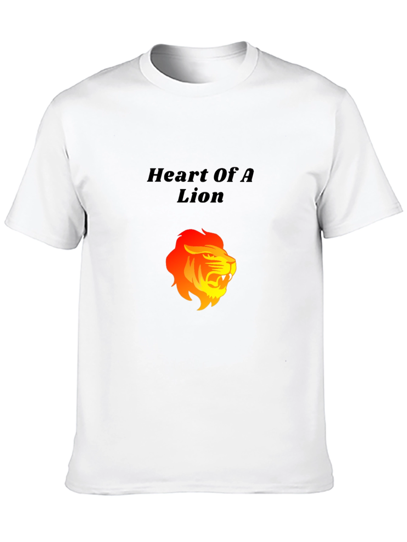 Camiseta Negra: Corazón de León