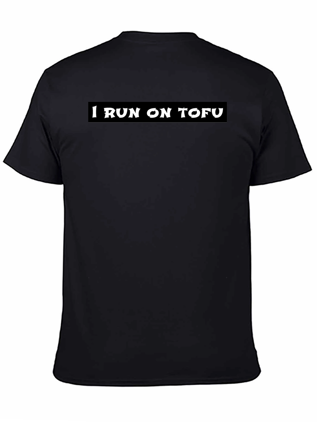 Camiseta Negra: Corro con Tofu