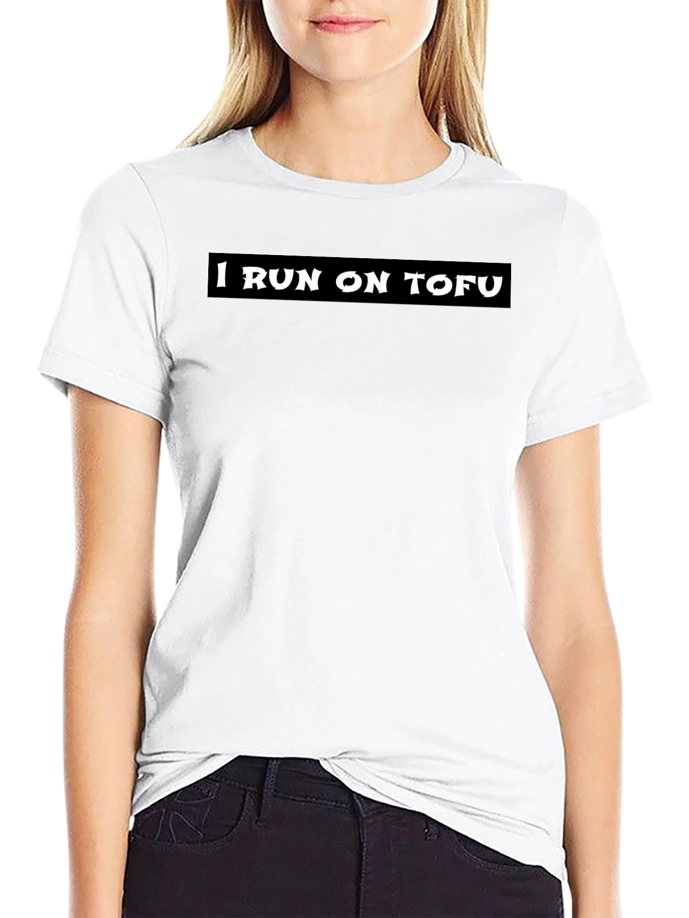 Camiseta Negra: Corro con Tofu