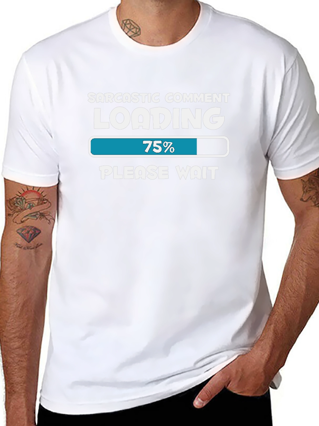 Camiseta Humorística: Comentario Sarcástico Cargando