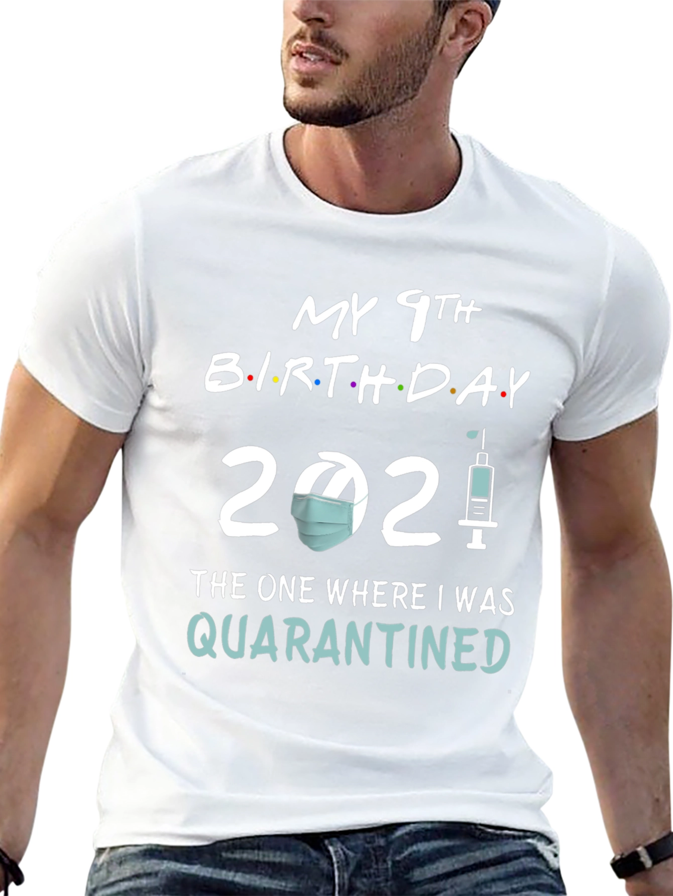 Camiseta Cumpleaños 9 Años en Cuarentena 2021