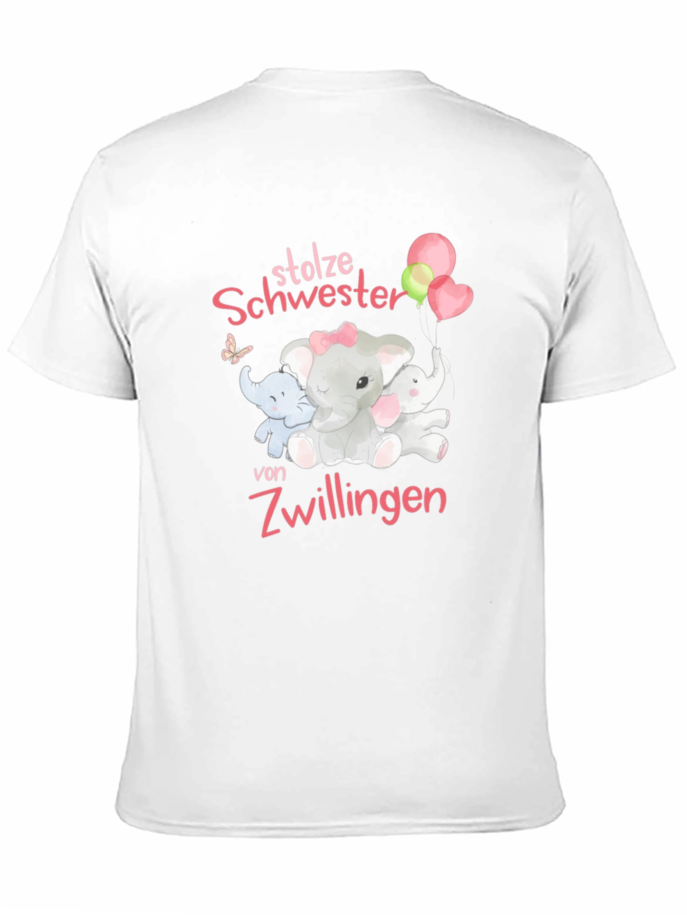 Camiseta Negra Orgullosa Hermana de Gemelos