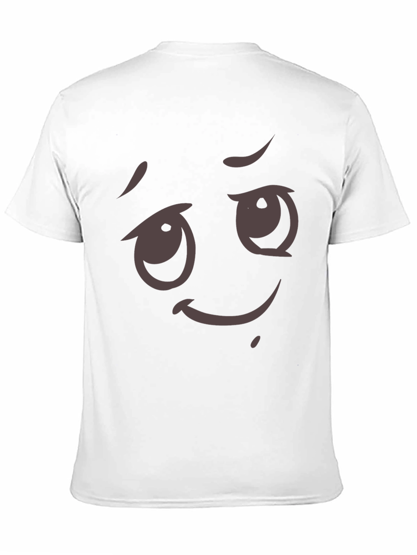 Camiseta Negra con Diseño Emoji Expresivo