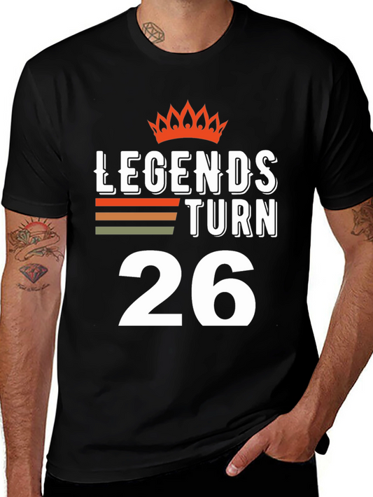 Camiseta Leyendas Cumplen 26 para Cumpleaños