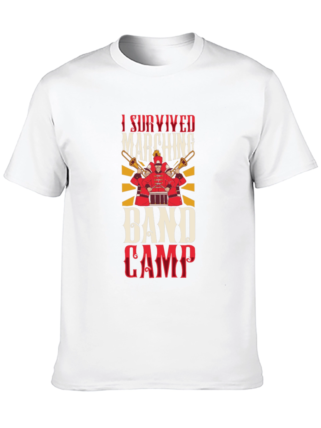 Camiseta Negra Sobreviví al Campamento de Banda