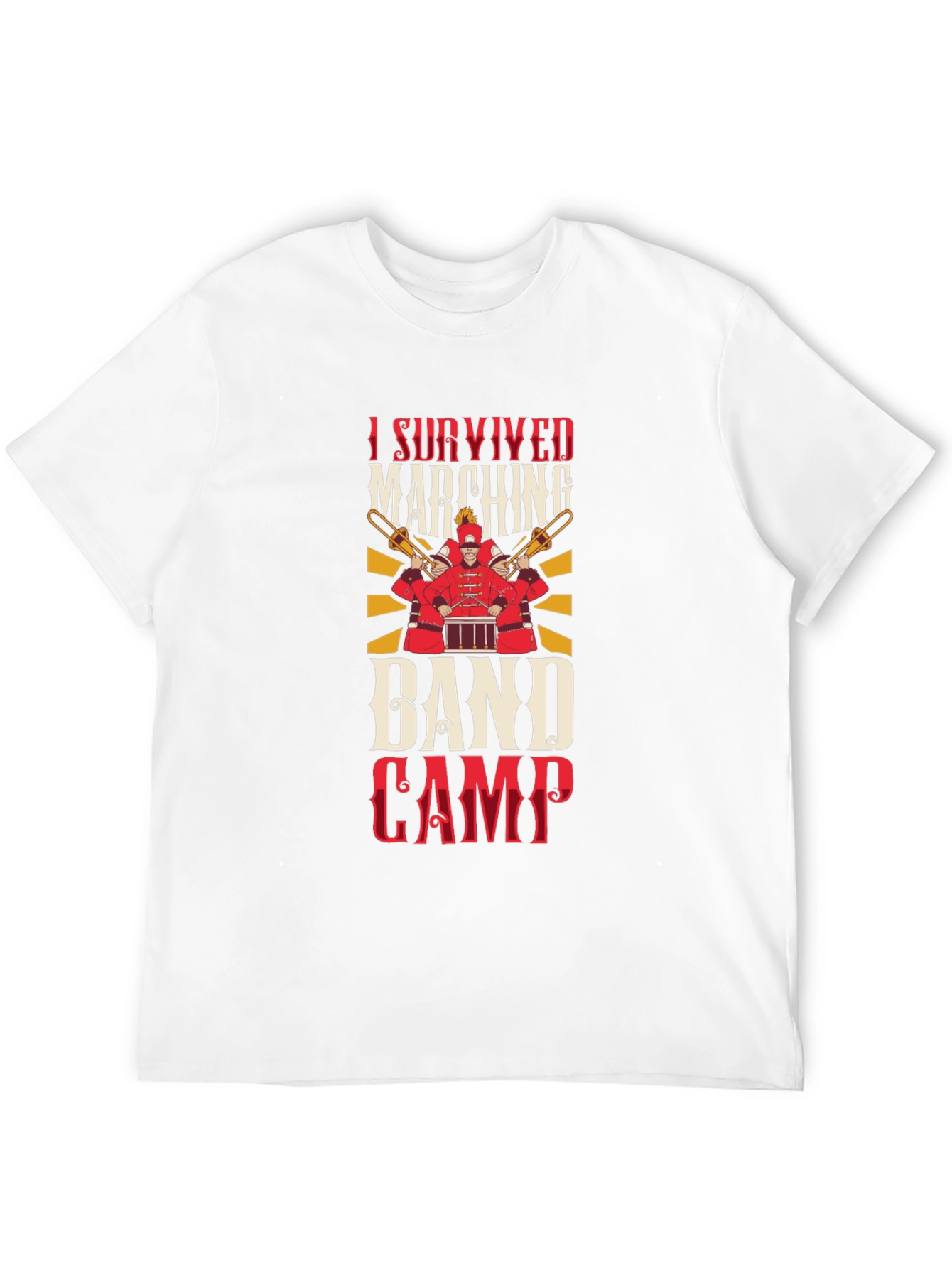 Camiseta Negra Sobreviví al Campamento de Banda