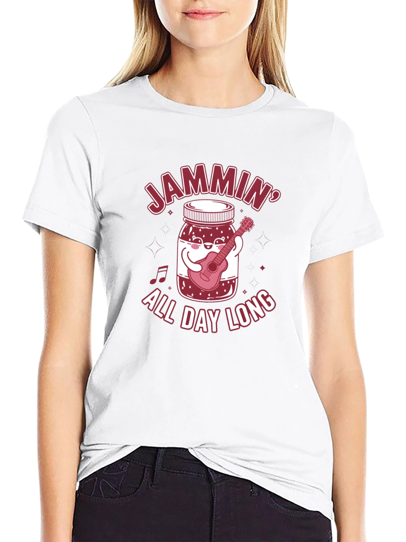 Camiseta Negra Jammin All Day Long