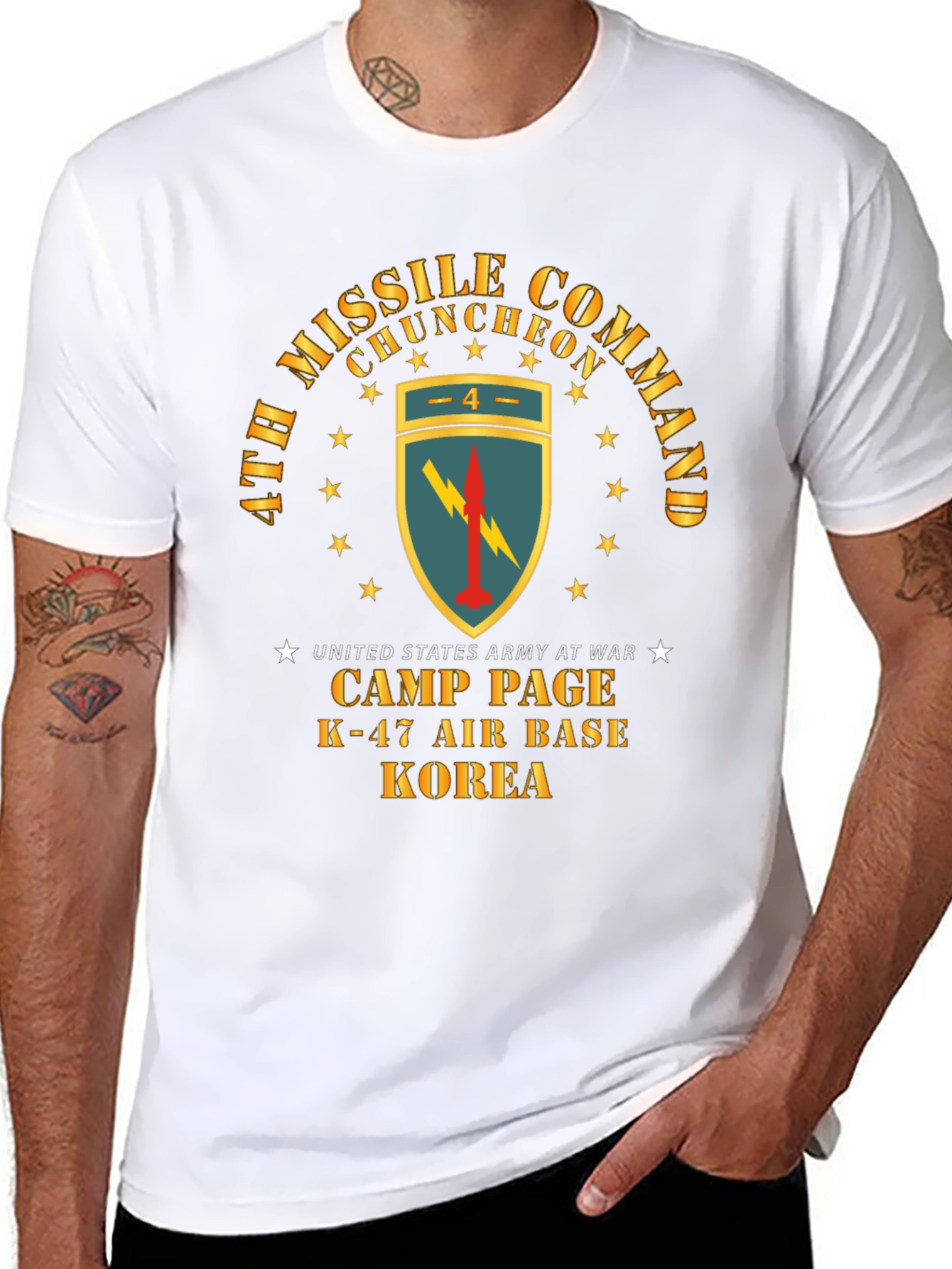 Camiseta Negra Comando de Misiles Corea