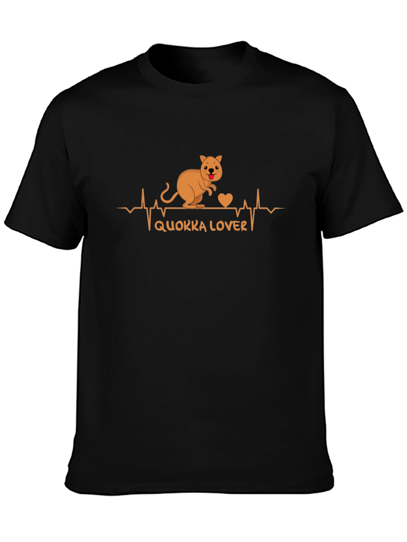 Camiseta Negra Quokka Lover - Diseño Adorable