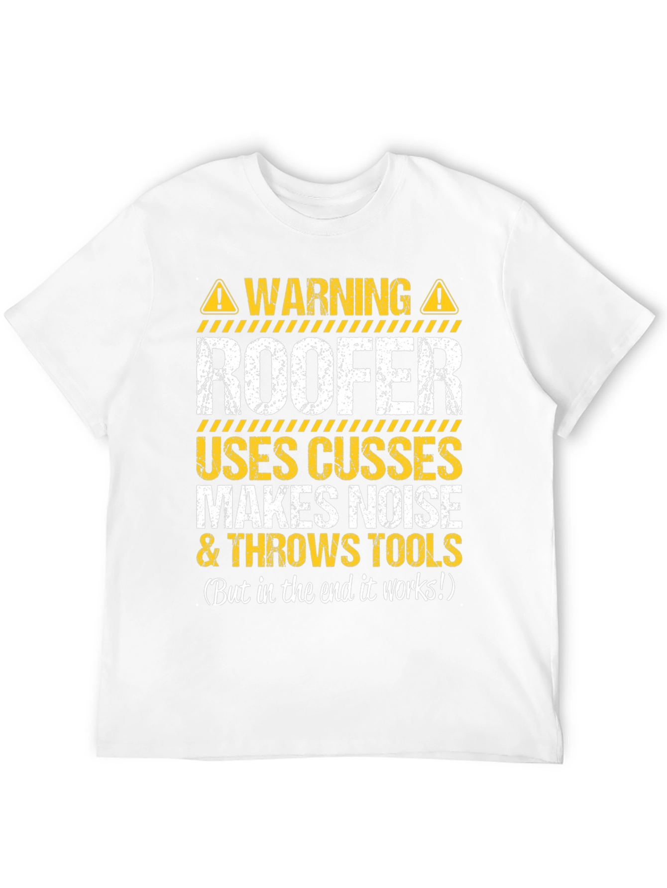Camiseta Negra Advertencia Roofer