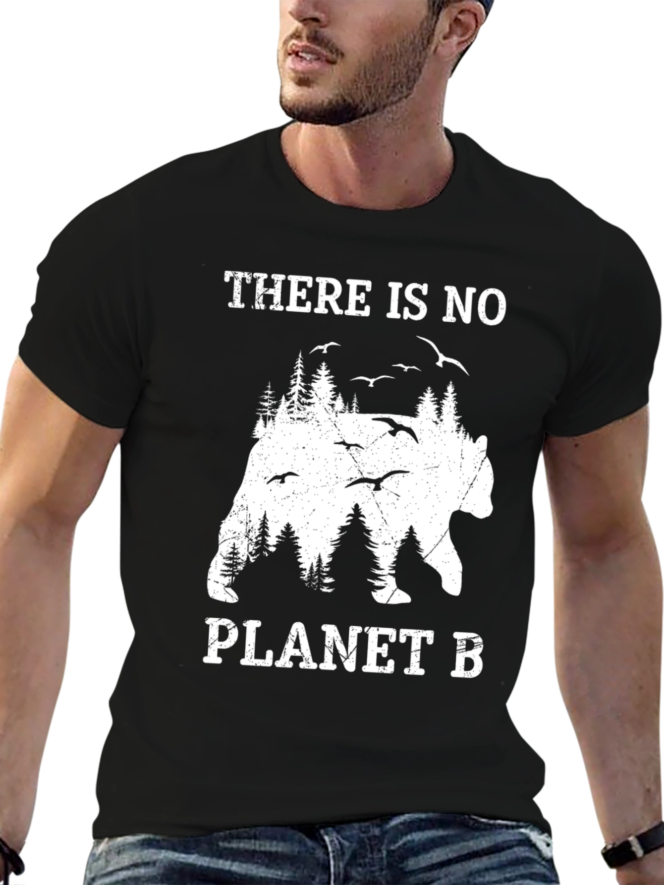 Camiseta Negra No Hay Planeta B