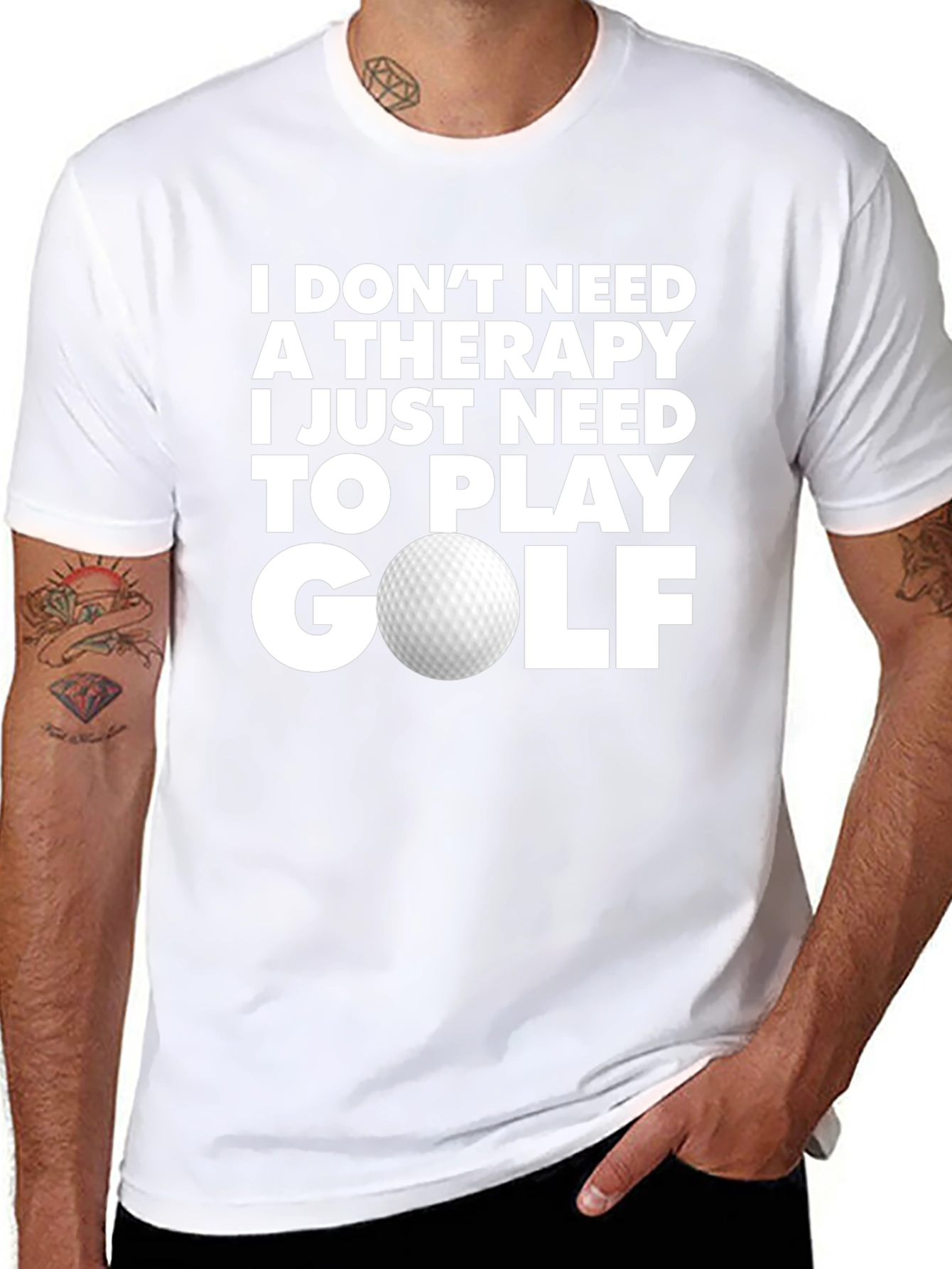 Camiseta Golf es mi Terapia para Hombre