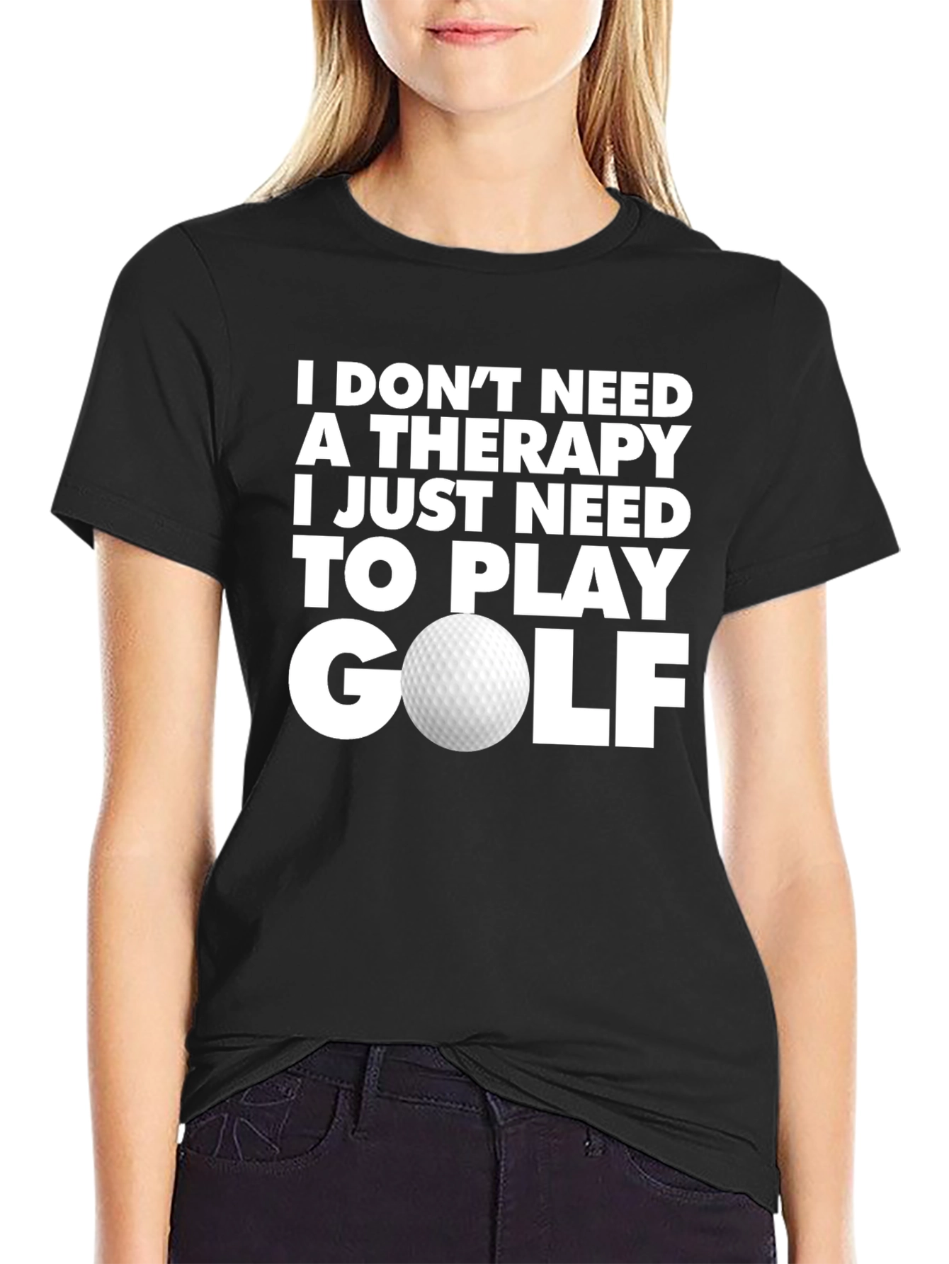Camiseta Golf es mi Terapia para Hombre