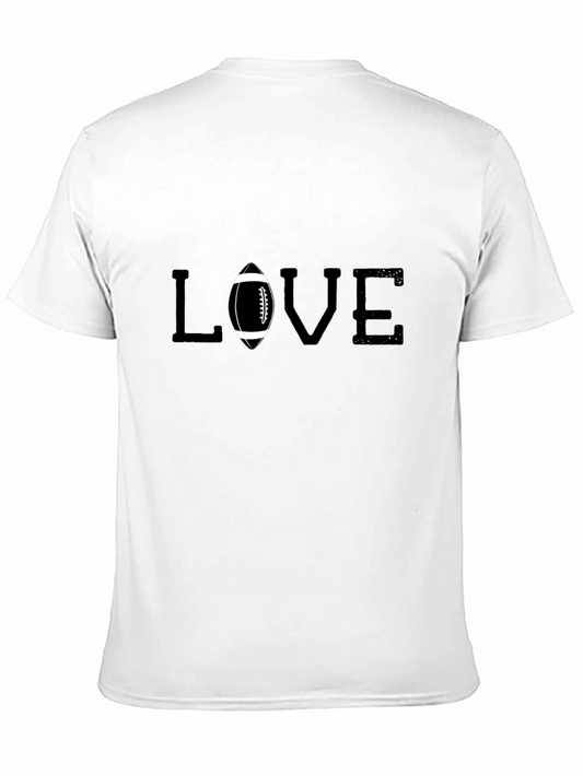 Camiseta Negra Love Futbol Americano