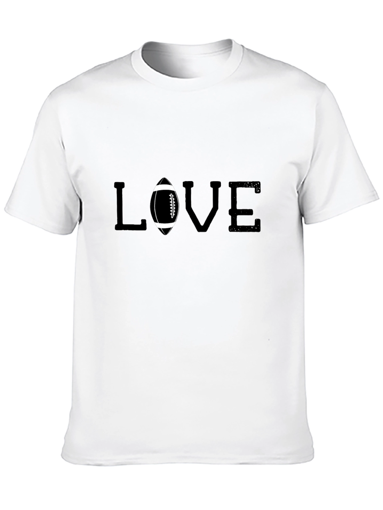 Camiseta Negra Love Futbol Americano